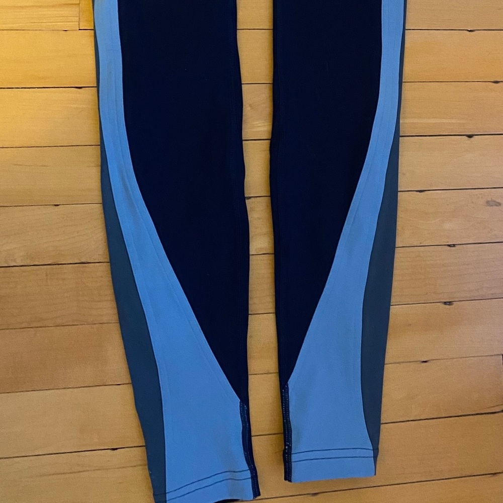 lululemon mix of blue leggings